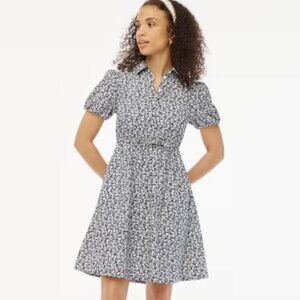 JCrew Factory Collared Short-Sleeve Mini Dress